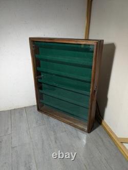 Vintage Solid Wood & Glass Store Showcase Knife Sales Countertop Display Case B