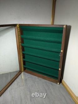 Vintage Solid Wood & Glass Store Showcase Knife Sales Countertop Display Case B