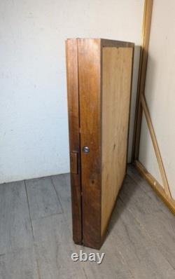 Vintage Solid Wood & Glass Store Showcase Knife Sales Countertop Display Case B