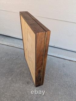 Vintage Solid Wood & Glass Store Showcase Knife Sales Countertop Display Case B