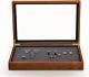 Vintage Solid Wood Jewelry Display Box With Acrylic Lid Organize With Elegance