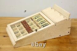 Vintage Speedball Calligraphy Pen Point Advertising wood glass Display Case knib