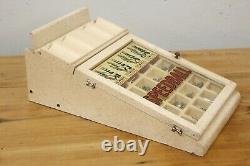 Vintage Speedball Calligraphy Pen Point Advertising wood glass Display Case knib