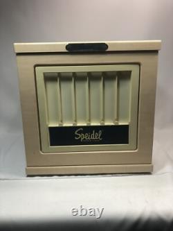 Vintage Speidel Revolving Display case with keys 12X12
