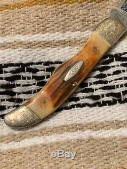 Vintage Stag Case XX USA 1976 American Bicentennial Knife with Wood display case