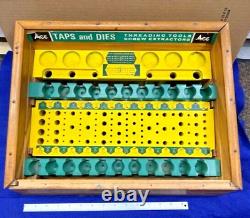 Vintage Tap & Die Ace Hanson Hardware Store Wood Display Case 1970's Extra