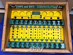 Vintage Tap & Die Ace Hanson Hardware Store Wood Display Case 1970's Extra