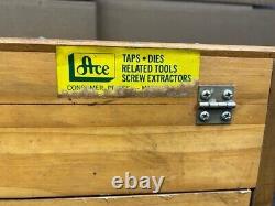 Vintage Tap & Die Ace Hanson Hardware Store Wood Display Case 1970's Extra