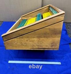 Vintage Tap & Die Ace Hanson Hardware Store Wood Display Case 1970's Extra