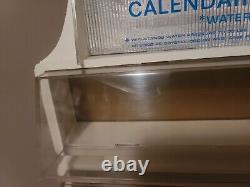 Vintage Timex Water Resistant Watch Display Case Four-Shelf White Woodgrain NICE