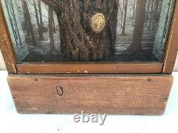 Vintage Tree Brand Boker Knife Wooden Countertop Display Case Advertising