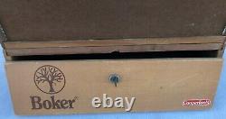 Vintage Tree Brand Boker Knife Wooden Countertop Display Case Advertising