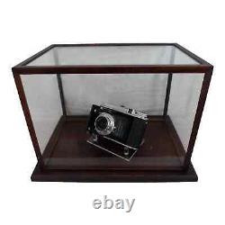 Vintage Voigtlander Perkeo I Folding Camera Wood & Acrylic Display Case