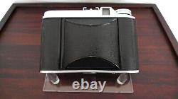 Vintage Voigtlander Perkeo I Folding Camera Wood & Acrylic Display Case