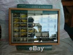 Vintage W. A. Sheaffers Fineline Lead & Eraser Store Display Case Wood Glass Sign