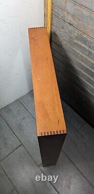 Vintage Wall Hanging Wood & Glass Framed Curio Display Case Shadow Box C24