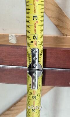 Vintage Wall Wood & Glass Framed Curio Display Case Shadow Box Mirror Back P72