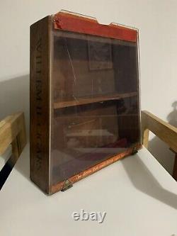 Vintage Willem II Cigars Shop Tabaconist Display Case Box
