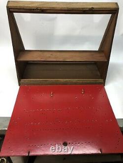 Vintage Wood And Glass Camillus USA Knife Counter Display Case