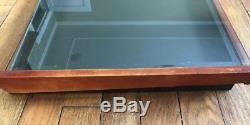 Vintage Wood And Glass Gillette Store Counter Top Display Case USA Collectible