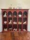 Vintage Wood Curio Wall Shelf Display Case Cubby Arched Hanging Shadow Box Cup
