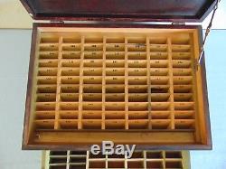 Vintage Wood Display Case Box Optometrist Eye Glasses Dove Tail Free Ship