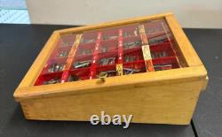 Vintage Wood Fountain Pen Tip Display Case With Tips Case Has A Drawer In Back