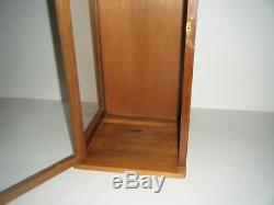 Vintage Wood & Glass Counter Top Store Display Doll Case 26 1/2X 11 X 11