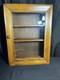 Vintage Wood & Glass Display Case Medicine Cabinet Shadow Box Wall Mount