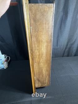 Vintage Wood & Glass Display Case medicine cabinet shadow box Wall Mount