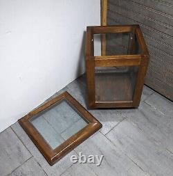 Vintage Wood & Glass Store Counter Display Case/Box Showcase Cabinet Vitrine