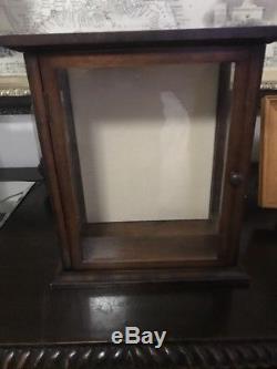 Vintage Wood and Glass Counter Display Case Cabinet