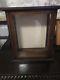 Vintage Wood And Glass Counter Display Case Cabinet