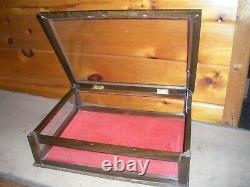 Vintage Wood and Glass DISPLAY CASE