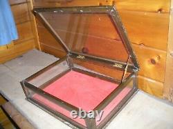 Vintage Wood and Glass DISPLAY CASE