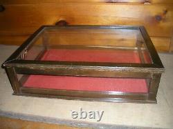 Vintage Wood and Glass DISPLAY CASE