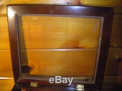 Vintage Wood and Glass DISPLAY CASE