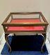 Vintage Wood And Glass Side/end Table Display Case