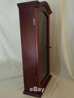 Vintage Wood and Glass Table Top Curio Display Case Cabinet