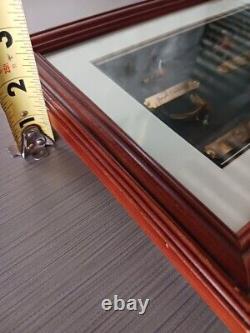Vintage fishing flies In Wood Wall Mounting Display Case
