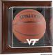 Virginia Tech Brown Framed Wall-mountable Basketball Display Case