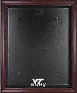 Virginia Tech Hokies Mahogany Framed Logo Jersey Display Case Fanatics