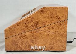 Vollmond Burl Wood Watch Winder Display Case 5 Watch Automatic Dual Direction