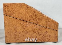 Vollmond Burl Wood Watch Winder Display Case 5 Watch Automatic Dual Direction