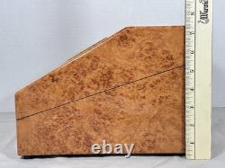 Vollmond Burl Wood Watch Winder Display Case 5 Watch Automatic Dual Direction