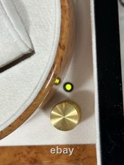 Vollmond Burl Wood Watch Winder Display Case 5 Watch Automatic Dual Direction