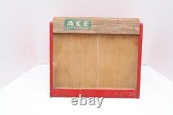 Vtg Ace Hardware Comb Wood General Store Counter Display Case Advertising Atq