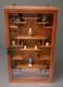 Vtg Asian Wall Hanging Display Curio Cabinet Shadow Box Wood Starter Pieces
