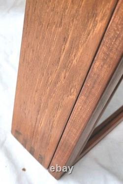 Vtg Asian Wall Hanging Display Curio Cabinet Shadow Box Wood Starter Pieces