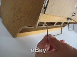 Vtg CROSS brand Pens / Pencils Advertising Wood Counter Top Display Case LOCKS